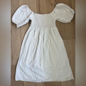 7 For All Mankind Smocked Linen Dress. Size M